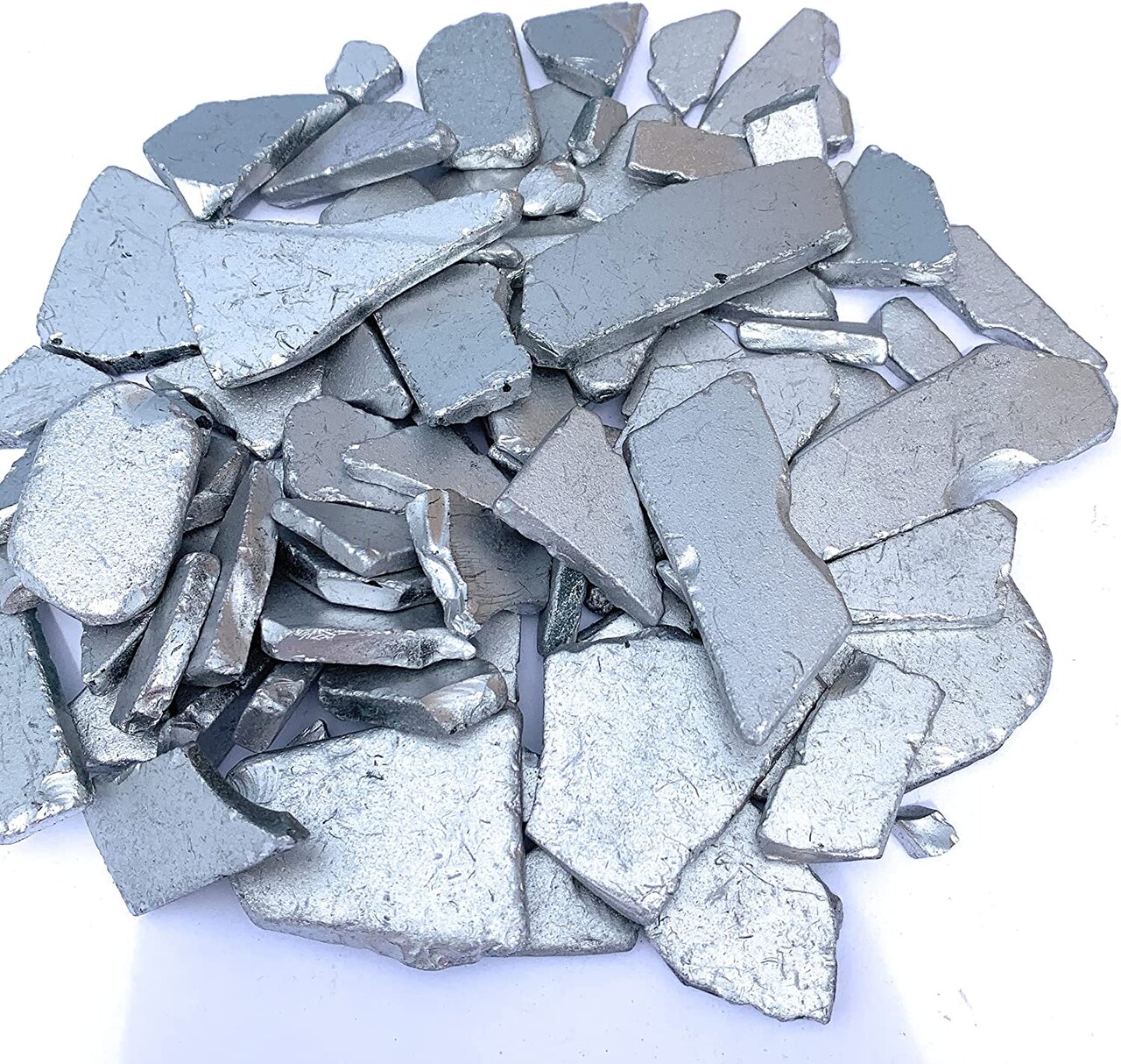 Sea Glass 11 Ounces Metallic Silver Sea Glass - Bulk Seaglass Pieces for  Beach Decor & Crafts
